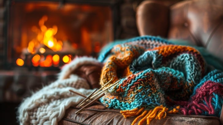 cozy-knitting-evening-stockcake